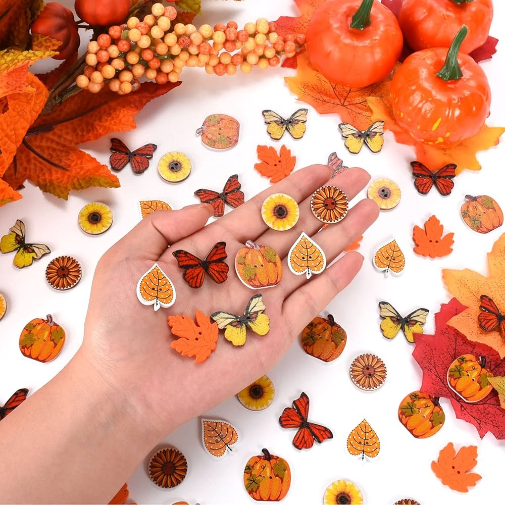 Pumpkin Buttons