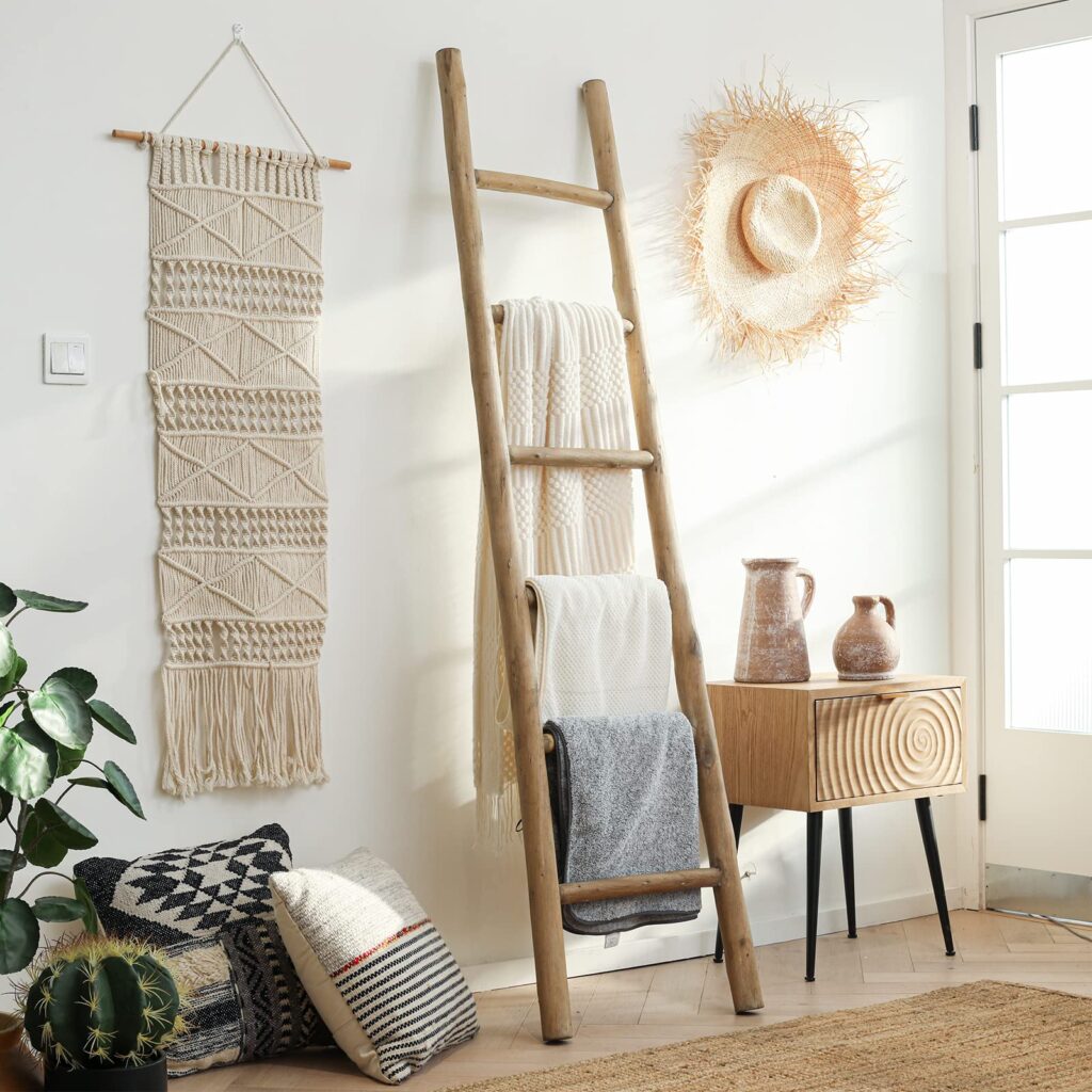 Old Ladders as Display Racks