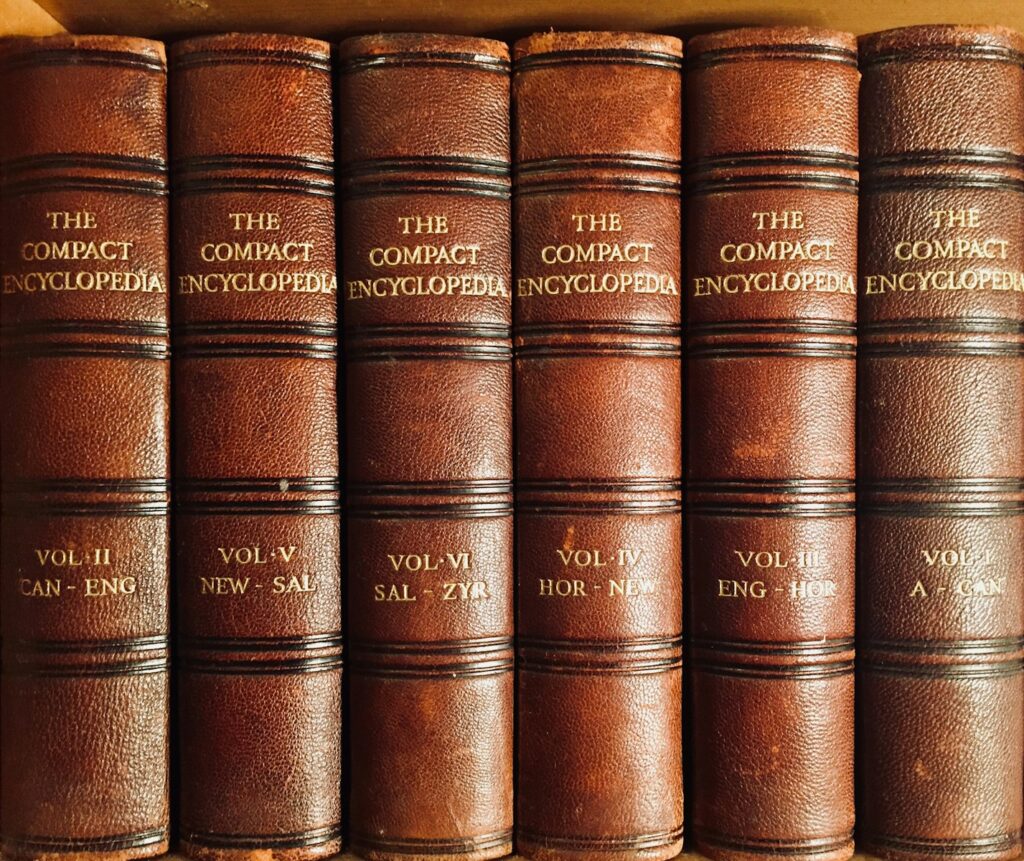 brown hardbound books