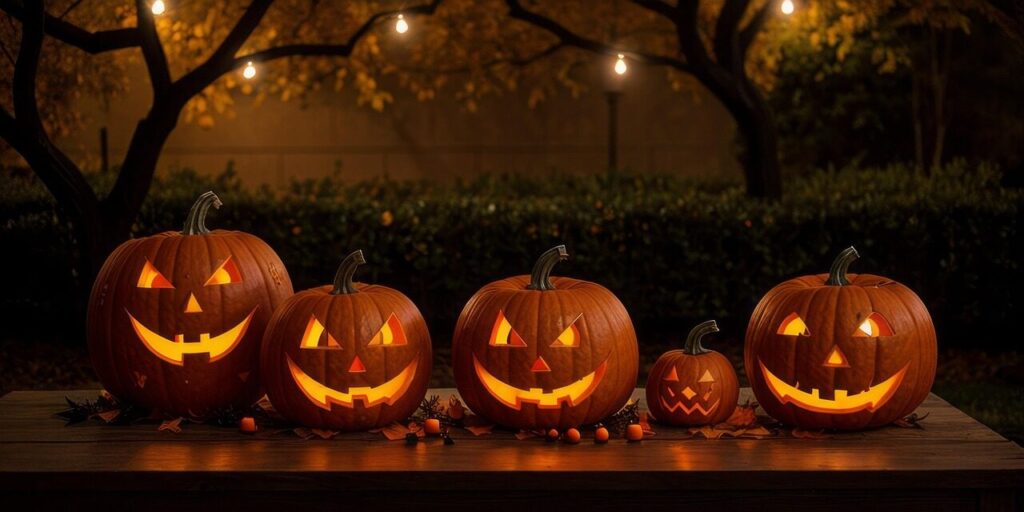 pumpkins, jack o' lantern, halloween, lantern, display, decoration, vegetable, halloween, halloween, halloween, halloween, halloween, display, display