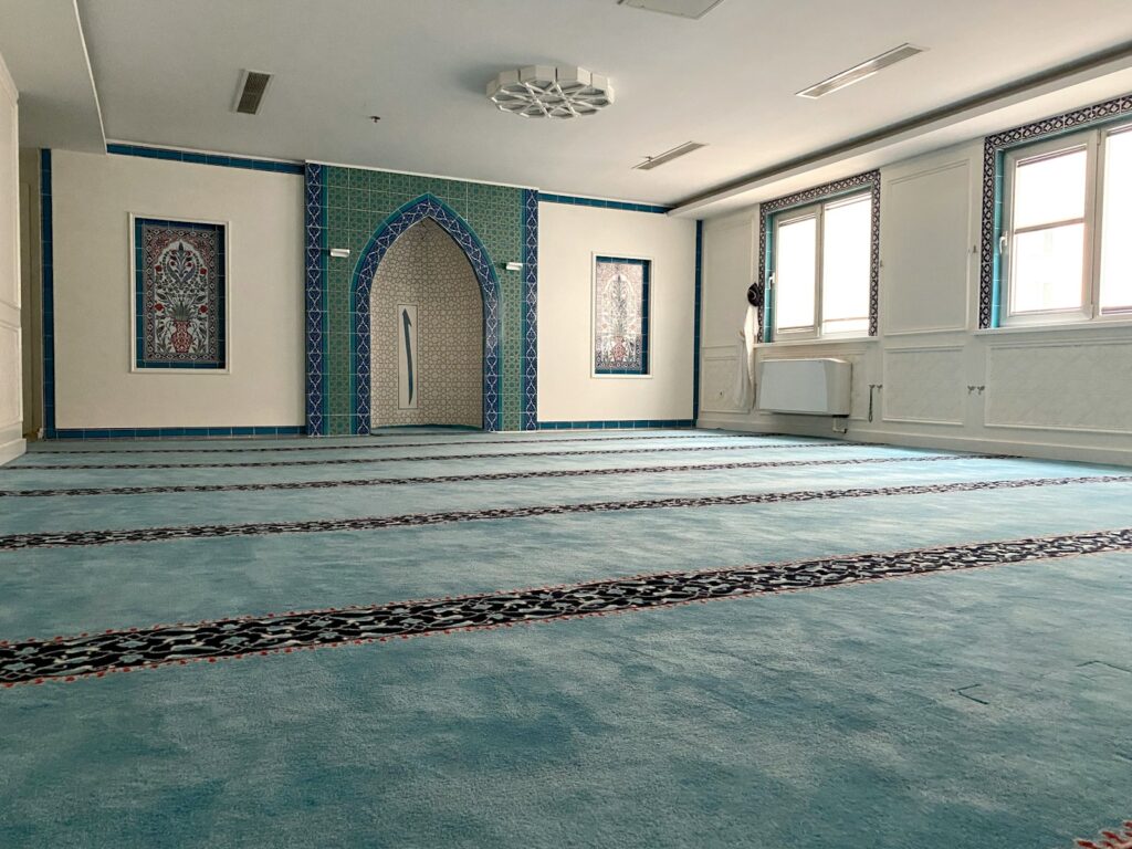 white brown and green floral area rug