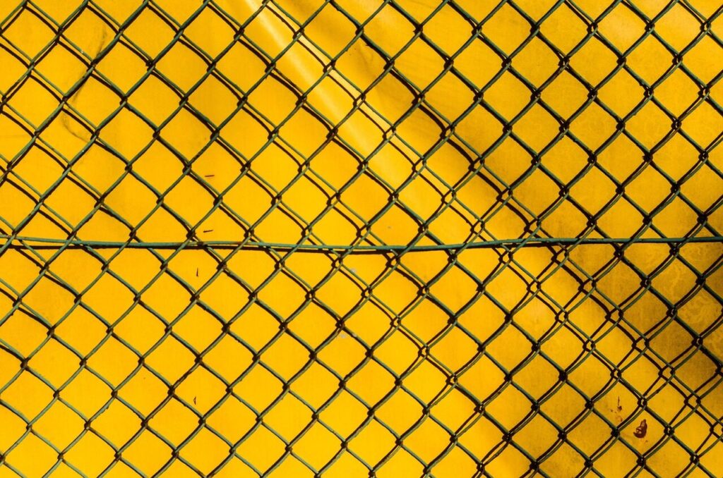the fence, net, yellow, chain link fence, model, texture, the background, mesh, net, net, net, net, net