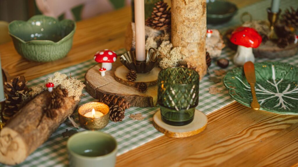 Free stock photo of autumn decor, fall decor, table decor