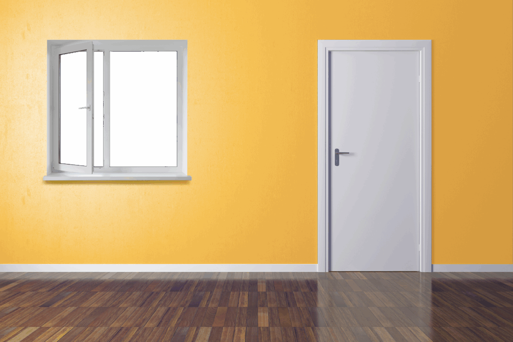 window, door, wall, room, entrance, house, apartment, interior, building, view from the window, parquet floors, office, window, door, door, door, door, door