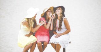 girls, bench, laugh, laughing, friends, girl friends, happy, happy girls, hats, dresses, sitting, fashion, friendship, fun, happiness, leisure, outdoors, people, women, laugh, laughing, laughing, friends, friends, friends, friends, friends, friendship, women, women, women, women