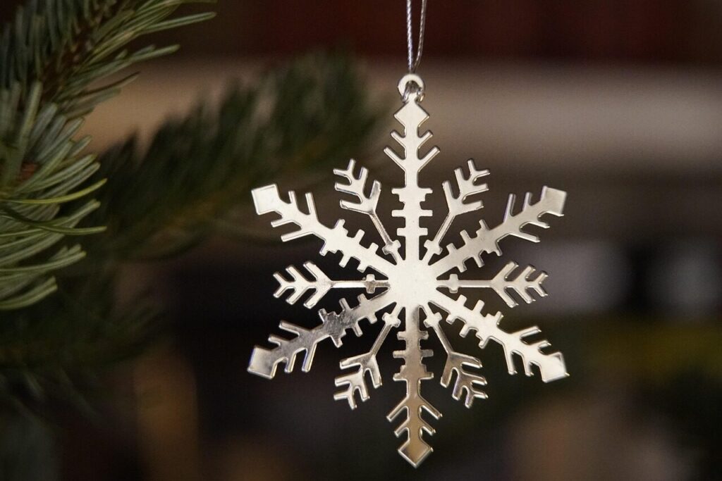 snowflake, bright, silver, ornament, decoration, xmas, christmas, snowflake, snowflake, snowflake, snowflake, snowflake, christmas