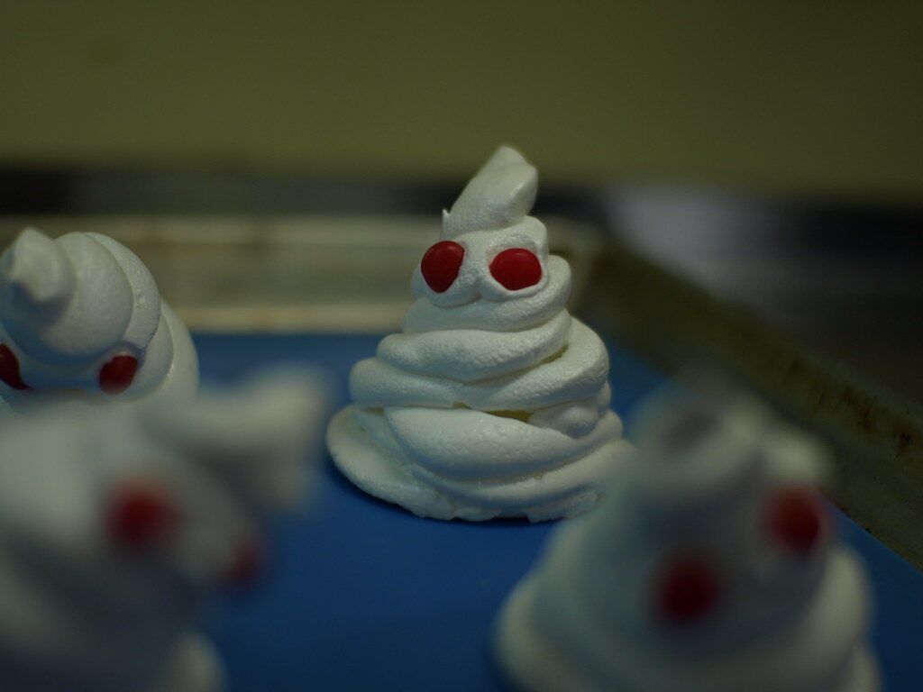 Ghost Meringue Cookies