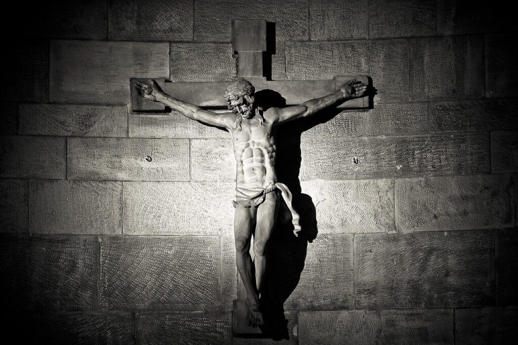 cross, crucifix, jesus, crucifixion, church, faith, religion, architecture, christianity, christian, statue, christ, sculpture, figure, jesus christ, art, figure of christ, spiritual, stone figure, son of god, black and white, monochrome, cross, cross, jesus, jesus, jesus, jesus, jesus, jesus christ
