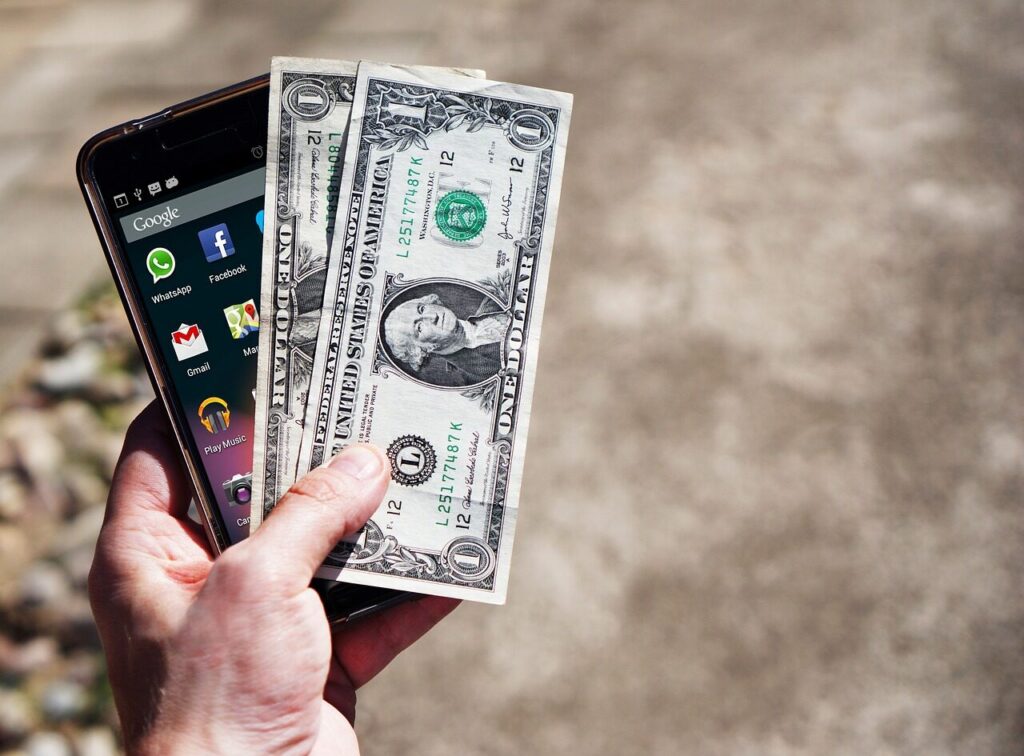 mobile phone, money, banknotes, american dollars, save money, jacks, cheap, expensive, save, buy, phone, mobile, smartphone, cheap, cheap, cheap, cheap, cheap