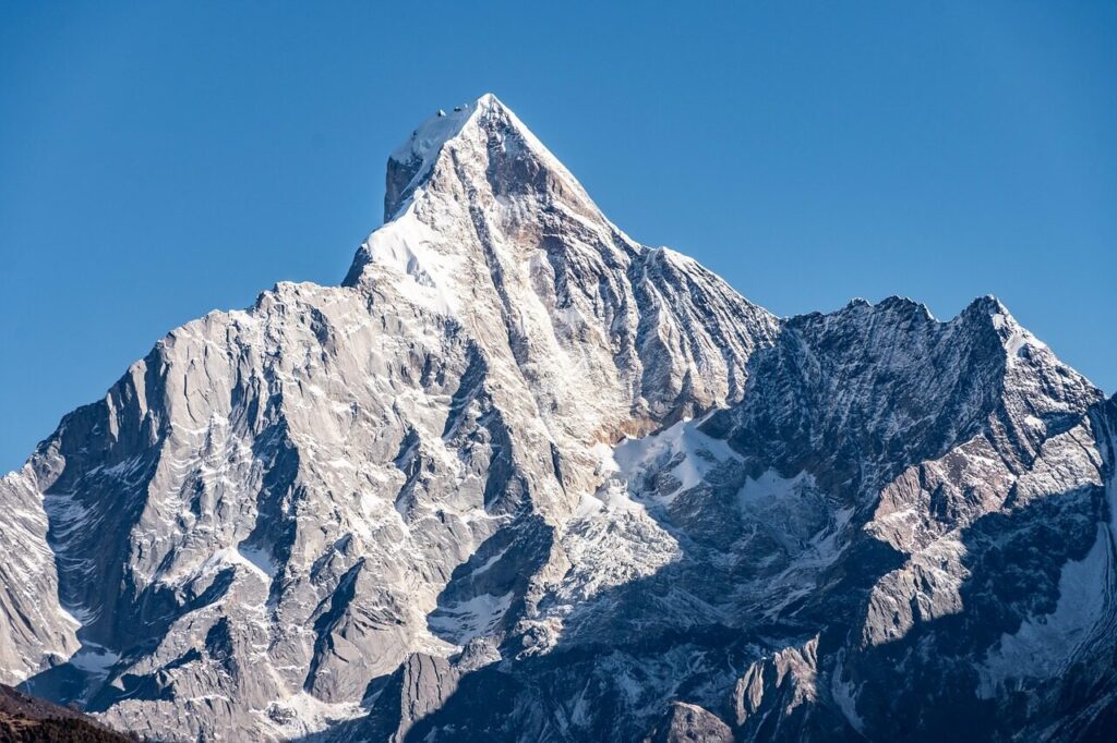 siguniang mountain, yaomeifeng, mountain, china, sichuan, asia, snow mountain, mountain range, mountain peak, nature, aba prefecture