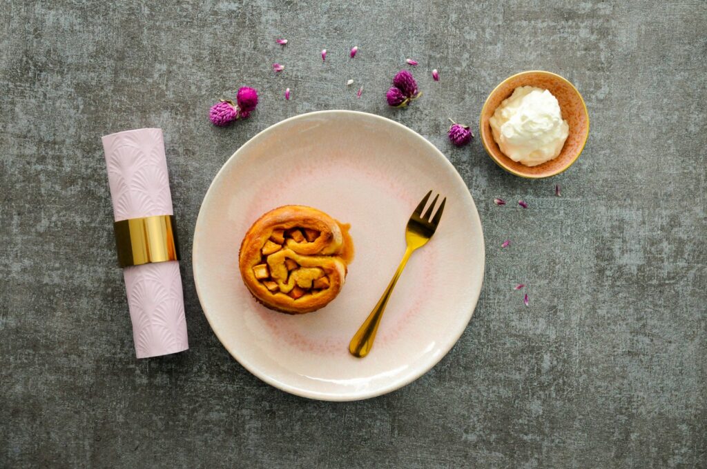brown bread on white ceramic plate