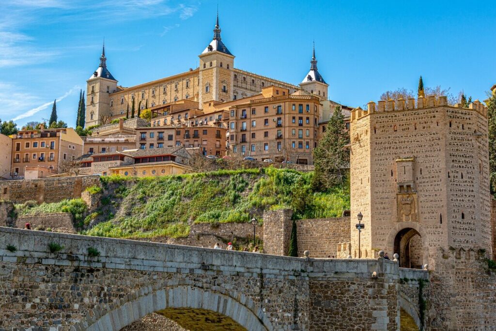 alcazar, bridge, toledo, spain, historical, toledo, toledo, toledo, toledo, toledo