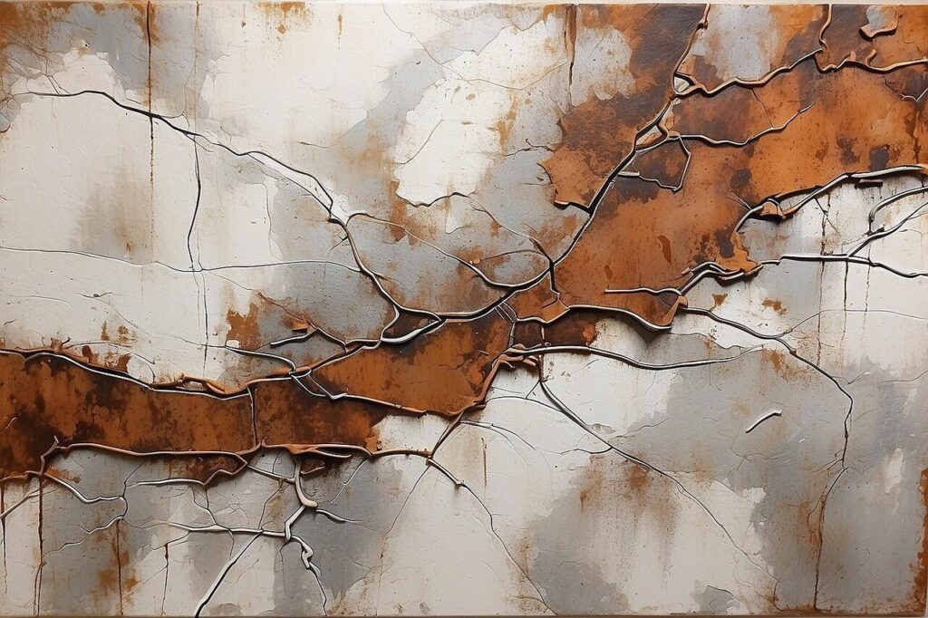 wall, crack, rust, texture, structure, broken, background