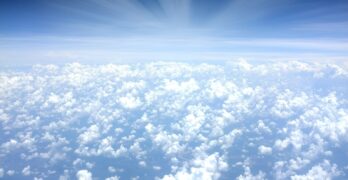 aerial photograph of clouds