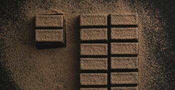 flat-lay photography of chocolate bars