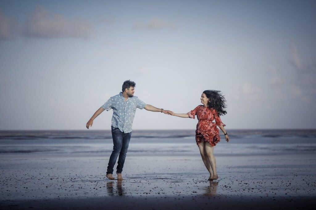 couple, marriage, wedding, love, nature, heart, lovers, fun, beach