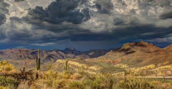 landscape photography of mountains
