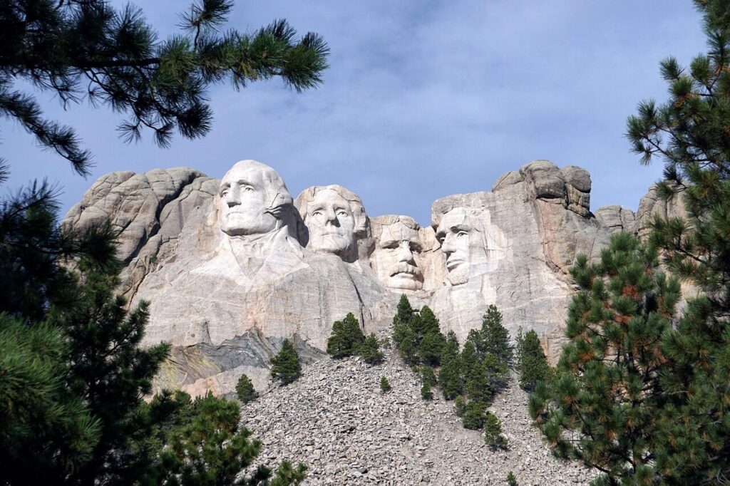 usa, south dakota, black hills, mount rushmore, mount rushmore national memorial, presidents, washington, jefferson, roosevelt, nature, lincoln, monument, america, mountain