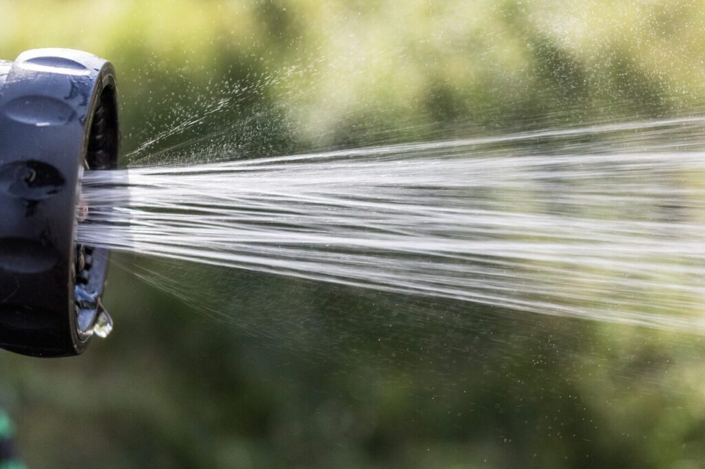 hose, water, garden, gardening, nature, spray, watering, sprinkler