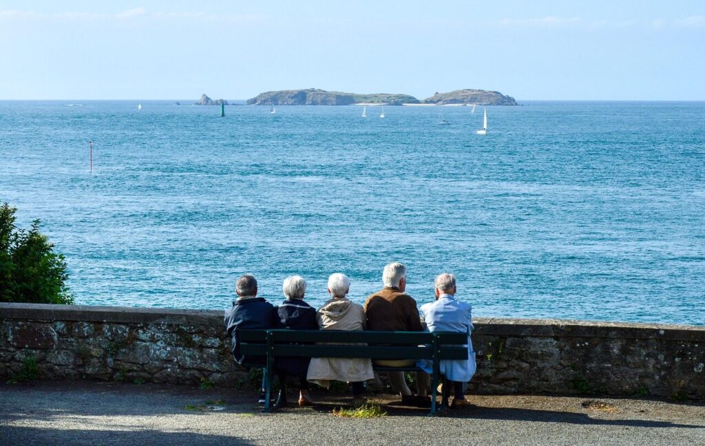 senior, retirement, sea, old, people, happy, nature, together, retired, elder, dream, old age