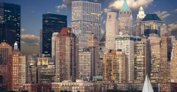 new york, skyline, manhattan, hudson, skyscraper, urban, new york city, city, ny, nyc, usa, panorama, united states, america, evening atmosphere, sailboat, landscape, new york, new york, new york, new york, new york