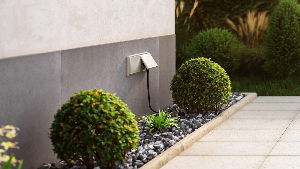 power outlet, garden, young, ls990, nature, electro, electrical engineering