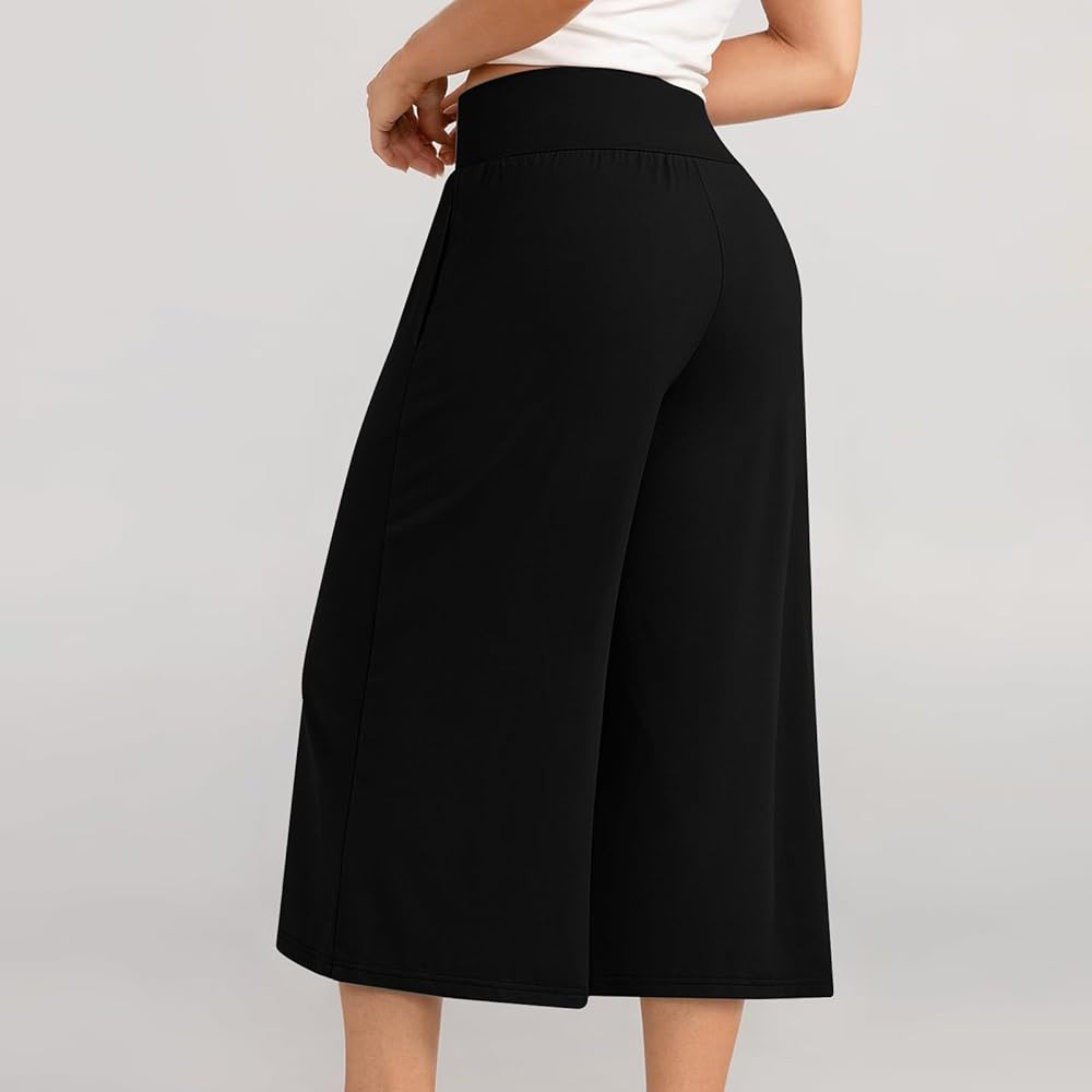 Cropped Wide-Leg Pants