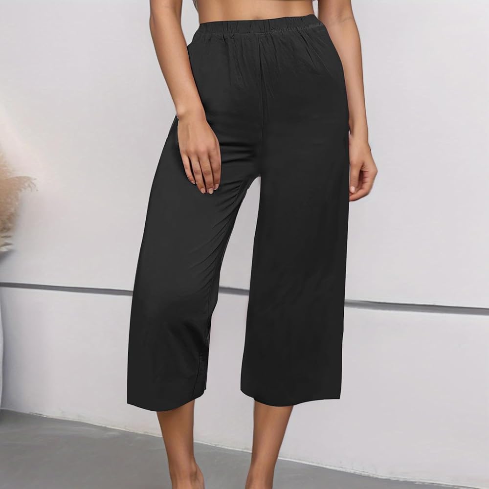 Cropped Palazzo Pants