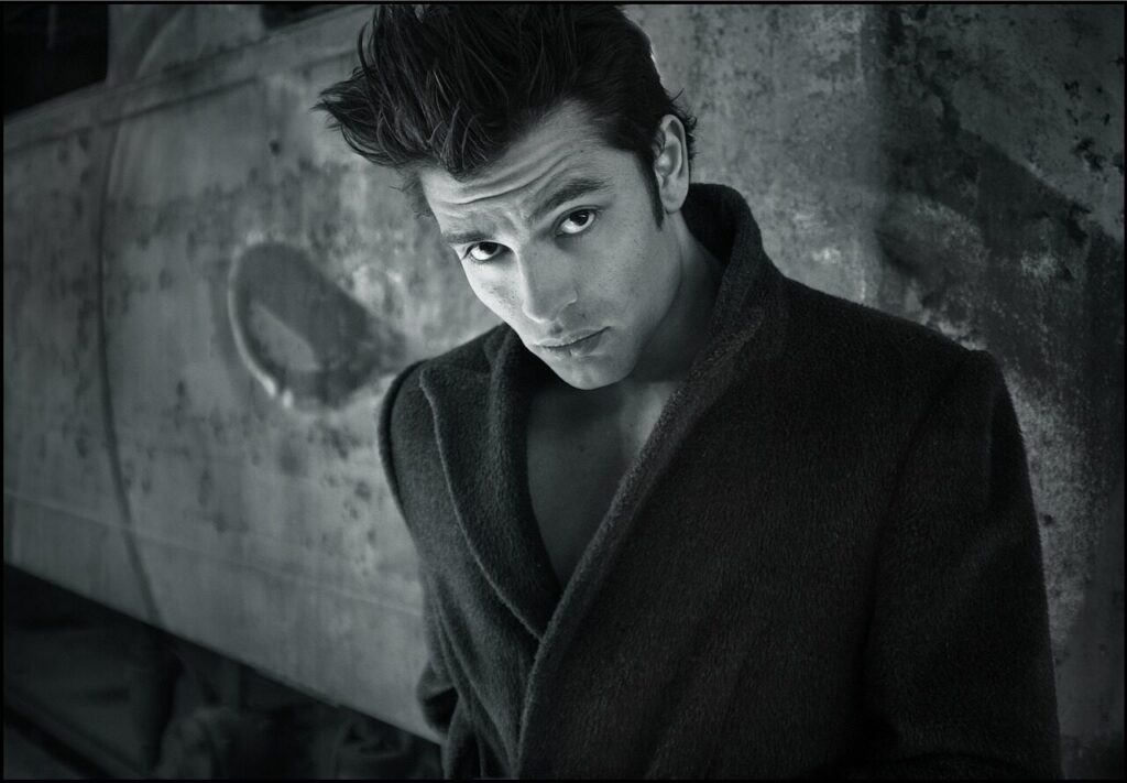 man, model, portrait, hairstyle, young man, coat, fashion, style, stylish man, fashion model, modeling, pose, posing, monochrome, black and white, man, man, man, man, man