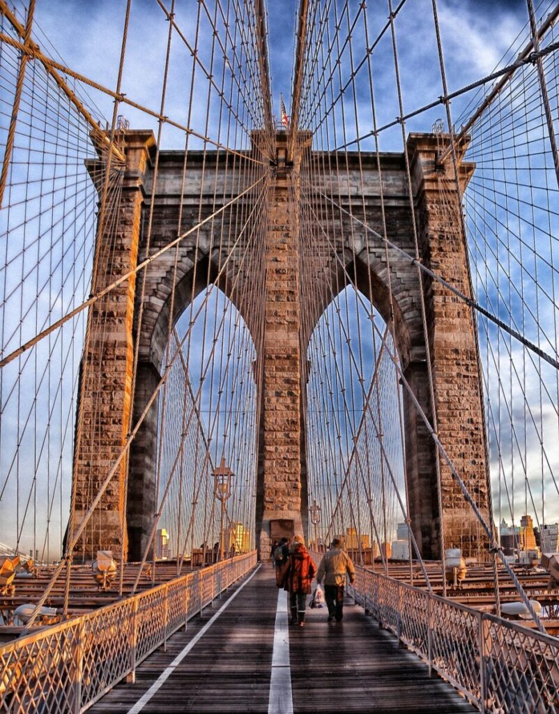 brooklyn bridge, suspension bridge, bridge, new york city, infrastructure, architecture, design, landmark, historic, urban, people, walking, famous, tourist spot, tourist destination, downtown, new york, nyc, brooklyn bridge, new york, new york, new york, new york, new york