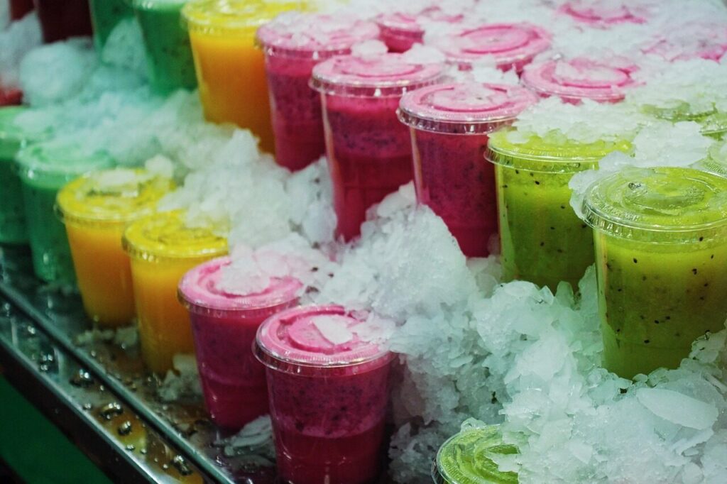 fruit juice, smoothie, ice, smoothie, smoothie, smoothie, smoothie, smoothie