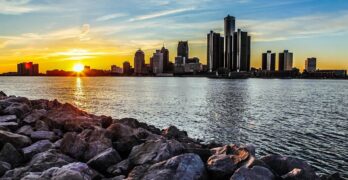 sunset, nature, riverside, rock, long exposure, canada, u s, the scenery