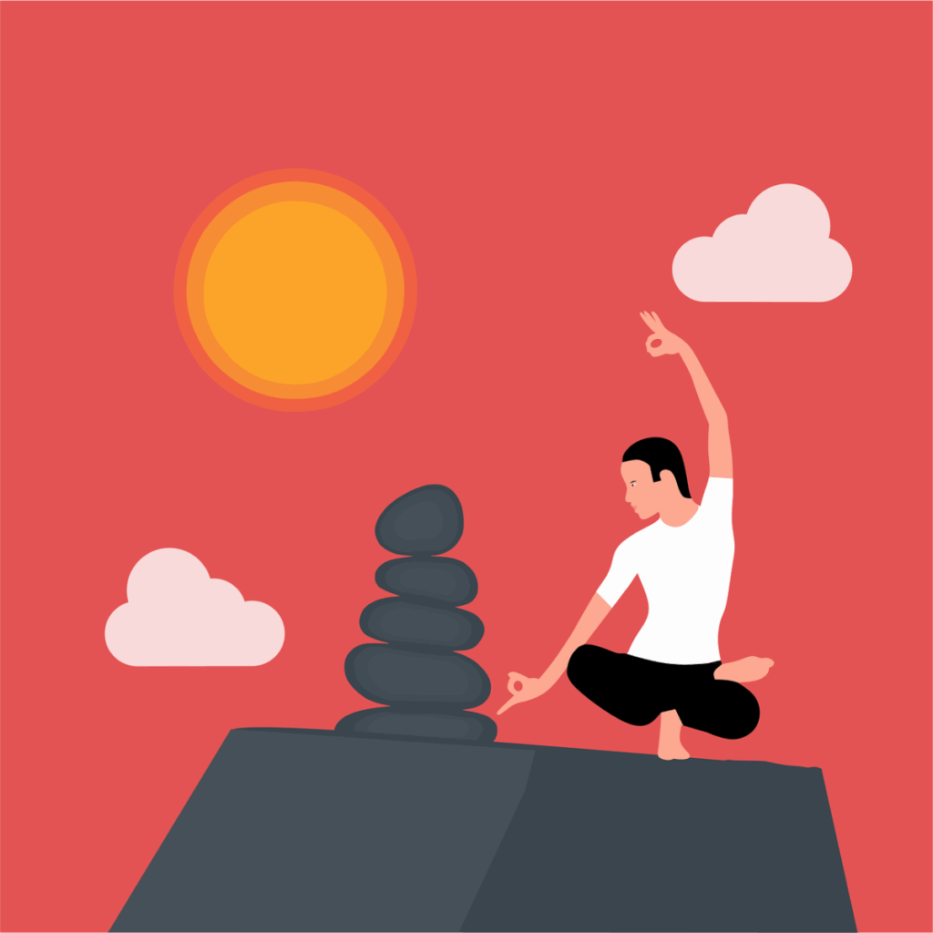 balance, zen, stones, meditation, clouds, therapy, relaxation, stability, harmony, calm, rock, spa, relax, peace, yoga, wellness, fitness, pose, flexible, fit, healthy, body, cartoon, nature